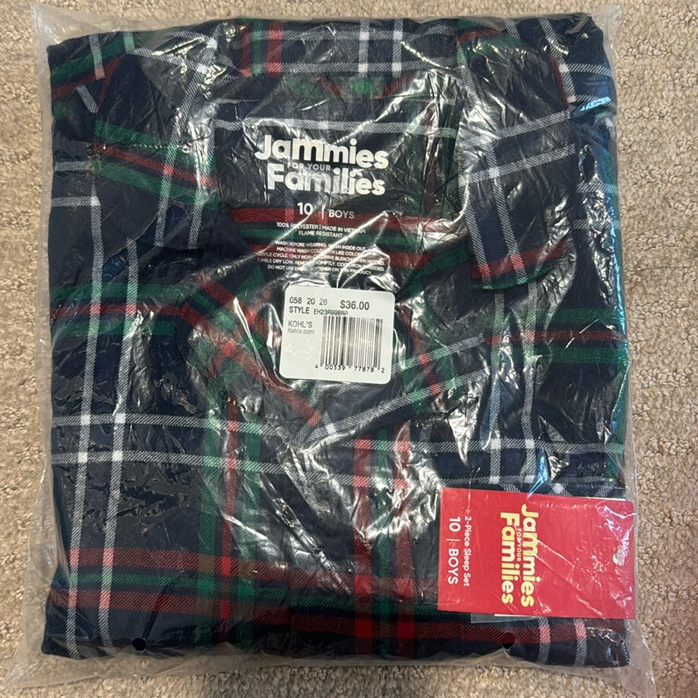 Family Christmas Pajamas - Boys Size 10